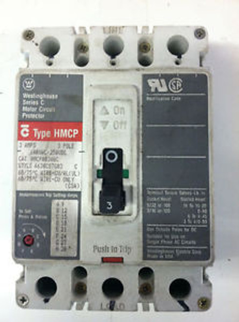 Westinghouse 3 Amp Circuit Breaker HMCP003A0C