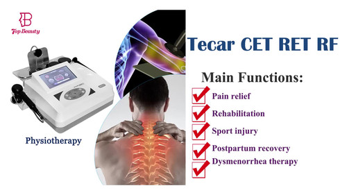 physiotherapy diathermy tecar therapy face lift monopolar rf body slimming machine