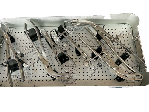 Richards Smith & Nephews Large Forceps Caddy and Tools Complete! 7117-1102