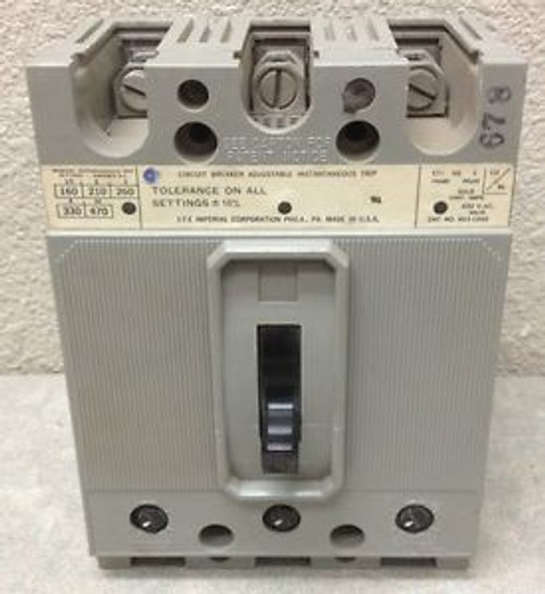 ITE SIEMENS HE3L050 3 POLE 50 AMP 600 VOLT MOTOR CIRCUIT PROTECTOR MAG ONLY