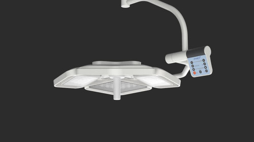 Sterilization equipments electric focus single dome ceiling lights with R9 Mode for brain surgery shadowless surgical lamp