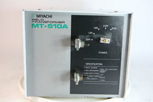 Used MIYACHI MT-510A AC WELDING TRANSFORMER 220VAC +-10% 50/60HZ