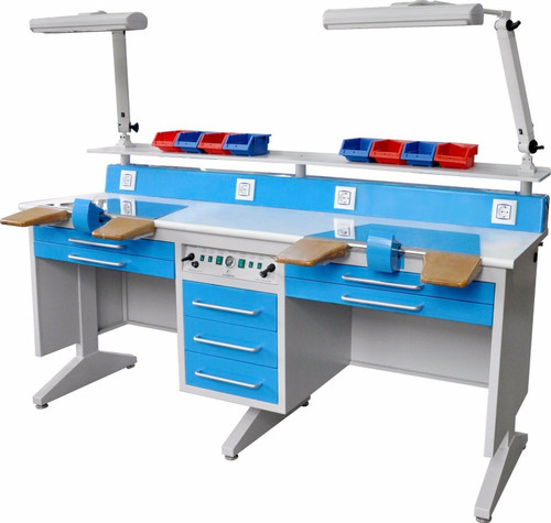 2 Person Workstation Bench for Laboratory W/Dust Collector EM-LT6