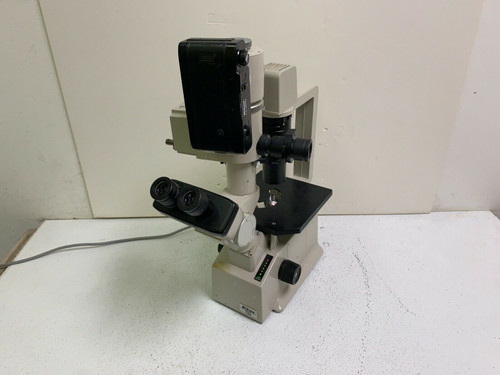 Nikon TMS TMS-F Inverted Microscope w/ (4) Objectives & FX-35DX Camera
