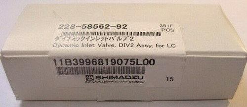 Shimadzu 228-58562-92 Dynamic Inlet Valve , DIV2 Assy, for LC