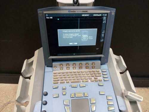 Sonosite Micromaxx Portable Ultrasound With Cart Docking Unit & 1 Probe (HFL 38)