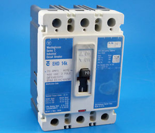 Cutler Hammer EHD3070 70A 3-Pole 480V Circuit Breaker 1 YEAR WARRANTY