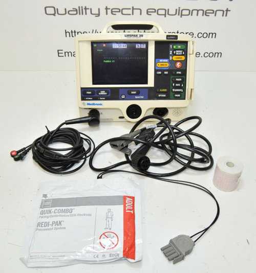 Physio-Control Lifepak 20 monitor with Analyse and Pacer option (New battery)