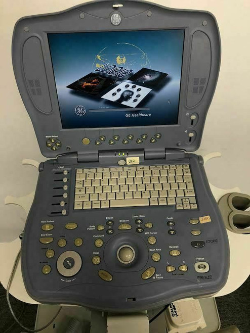 GE Logiqbook XP with E8C-RS ultrasound probe transducer EXCELLENT CONDITION