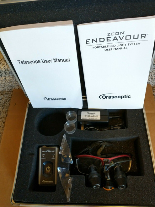 Orascoptic Zeon Endeavour Portable LED Light System with Rudy Project loupes