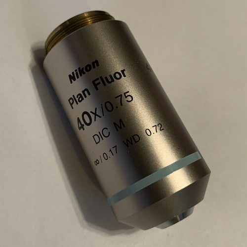 Nikon Plan Fluor 40x /.75 ∞/0.17 DIC M Eclipse Microscope Objective Eclipse