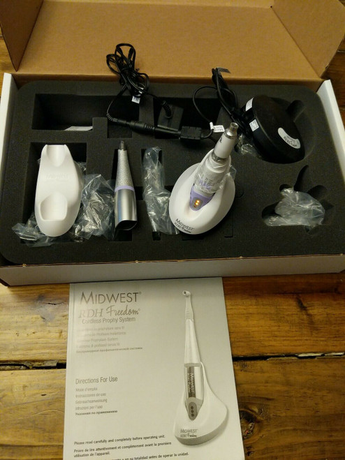 Midwest RDH Freedom Cordless Hygiene Prophy Handpiece Polishing System Mfg 2015