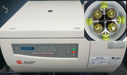 Beckman Coulter Allegra X-15R Refrigerate Centrifuge W Sx4750 Swing Bucket Rotor