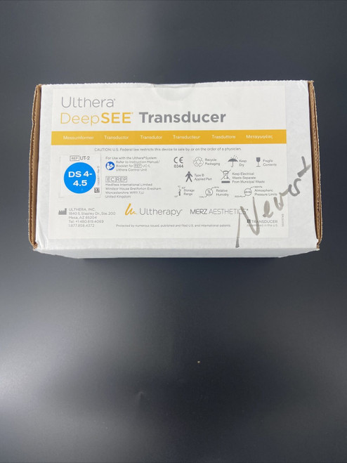 Ulthera Deepsee Ds 4-4.5 Blue Transducer Ultherapy Factory Sealed