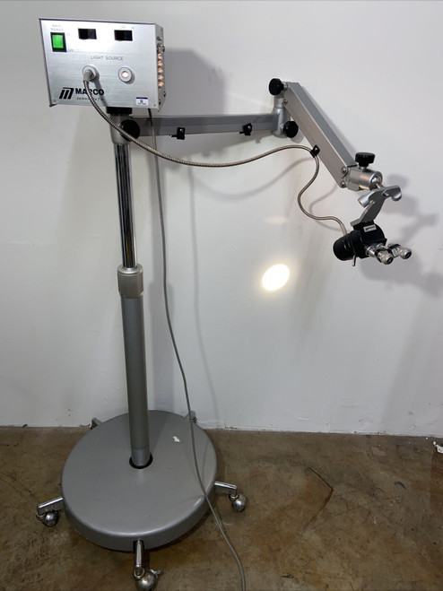 Marco Ent Scope With Fiberoptic Light Source Konan Camera R&L F=200 Made Japan