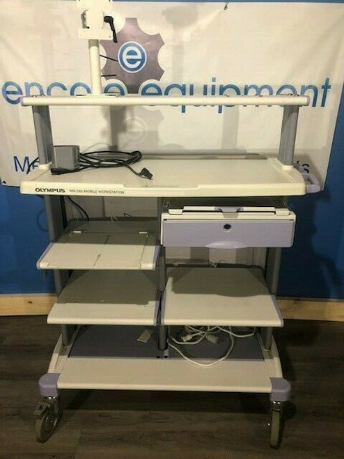 Olympus Wm-60D Endoscopy Cart With Locking Drawer,Keys, Monitor Arm