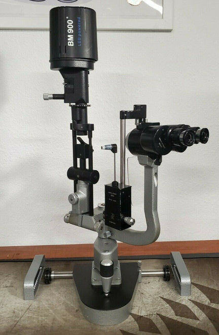 Haag Streit Bm 900 Led Slit Lamp R900 Tonermeter Working Optometry Ophthalmology