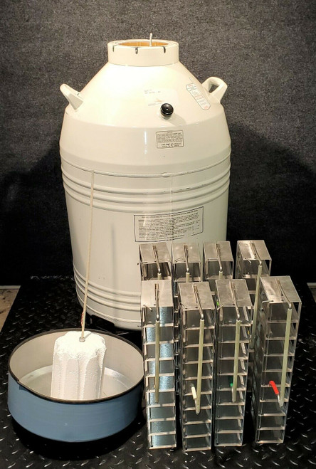 Thermo Forma 8031 Cryogenic Storage Dewar Tank W/ 8 Sample Racks
