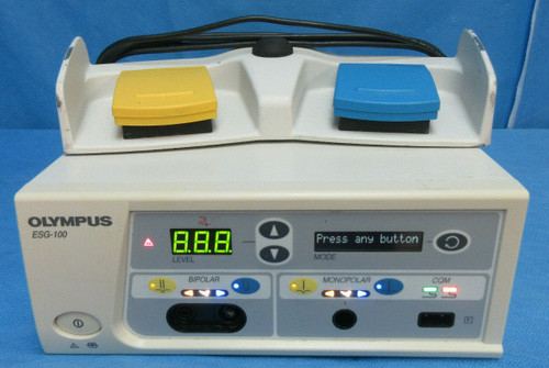 Olympus Esg-100 Electrosurgical Generator Ver. V2.11A W/ Footswitch