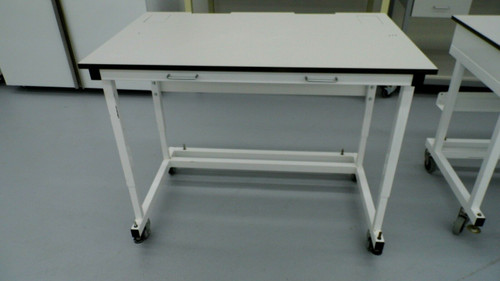 48"W X 30"D X 38"H Laminate Top Laboratory Bench/Table With Pull Handles