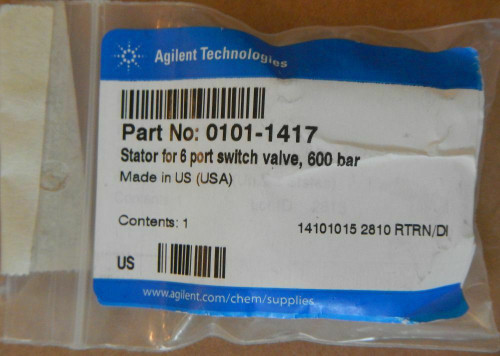 New In Box Agilent Stator For 6 Port Switch Valve 600 Bar 0101-1417