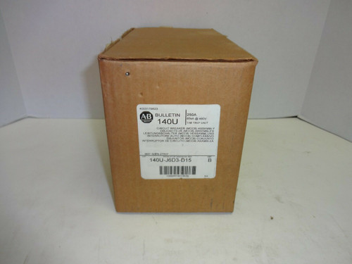 Allen-Bradley 140U-J6D3-D15 Series B 480 Volts 250 Amps 3 Pole