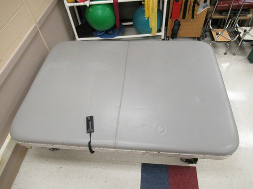 Tri W-G Tg1857S Motorized Hi-Lo Mat Table 8' X 7' Physical Therapy Bed Grey