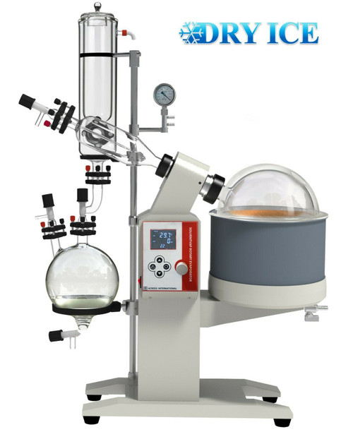 Ai Solvenvap 5L Rotary Evaporator Rotovap W/ Cold Trap Condenser Auto-Lift 110V