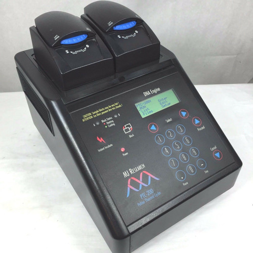 Mj Research Ptc-200 Pcr Dna Engine Thermal Cycler W/ Dual 30-Well Alpha Block