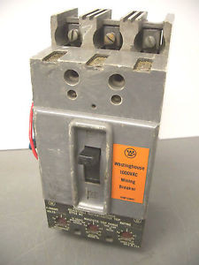 WESTINGHOUSE MINING CIRCUIT BREAKER CAT229P123H01 100A/1000VA/3POLE W/AUX