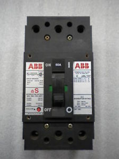 ABB SR-638 50A 480V  3P ES CIRCUIT BREAKER MH548049