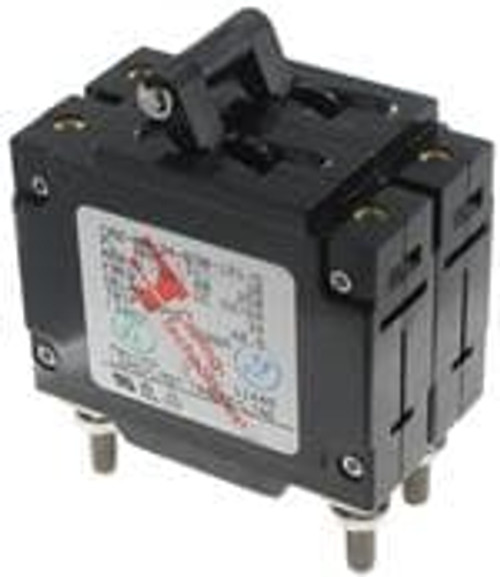 CA2-X0-00-921-12A-C Hydraulic Magnetic Circuit Breaker  240 VAC 125 VDC 2 Pole  Handle - 40 C + 85 C