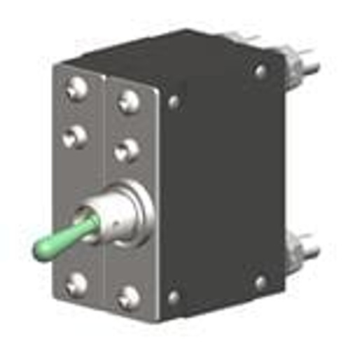CM2-B0-34-810-301-C Hydraulic Magnetic Circuit Breaker  240 VAC 125 VDC 2 Pole  Toggle - 40 C + 85 C