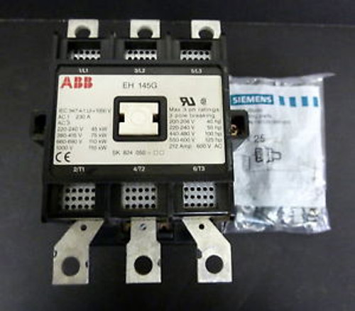 ABB Control EH 145G  Block Contactor 3-Pole 212AMP 600VAC