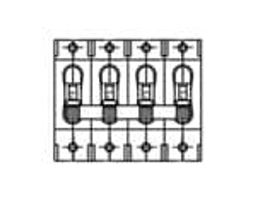 CB4-B0-24-625-1C1-D Hydraulic Magnetic Circuit Breaker 25 A 240 VAC 125 VDC 4 Pole  Handle - 40 C + 85 C