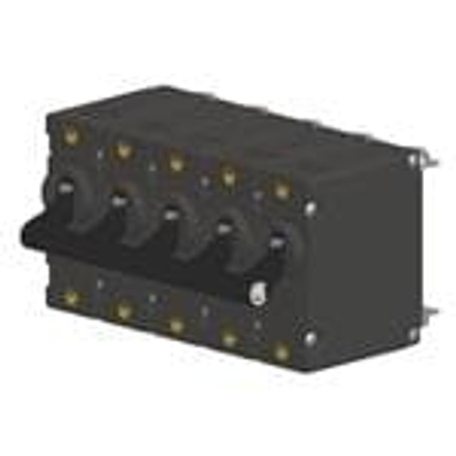 AA5-B0-24-620-5D1-C Hydraulic Magnetic Circuit Breakers 20 A 277 VAC 80 VDC 5 Pole  Handle - 40 C + 85 C