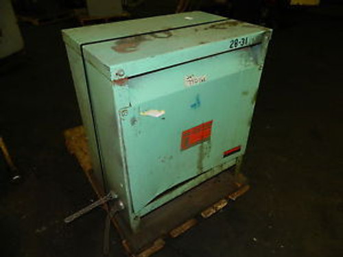 Hevi-Duty 30 KVA 3 Ph Series C Transformer, HV 480 - LV 480 Electrostatic Shield