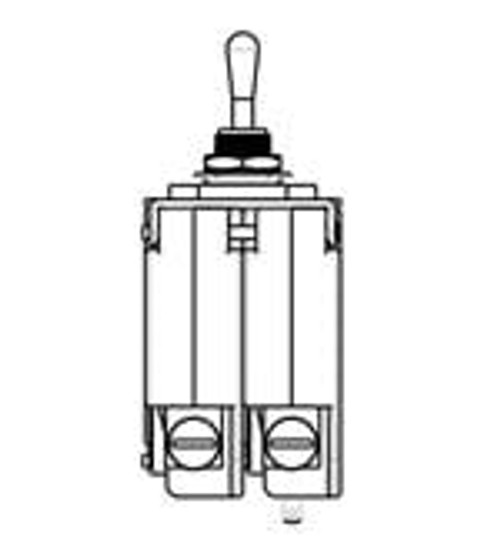 MS2-B-20-425-1-1CA-A-0CA Sealed Toggle 2.5 A 120 VAC, 240 VAC  2 Pole  Toggle - 40 C + 85 C