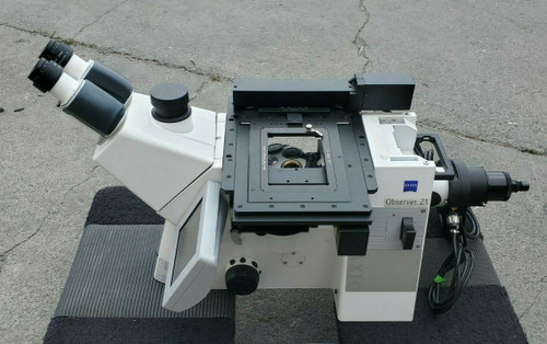 Zeiss Axio Observer Z1 Fluorescence Motorized Dic Polarization Ph Microscope