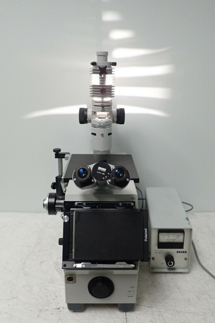 Zeiss Icm-405 Inverted Microscope With 5 Objectives And 910103 Power Supply