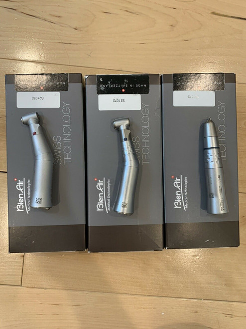 Bien Air Electric Handpiece Set: High Speed, Low Speed + Straight Nose