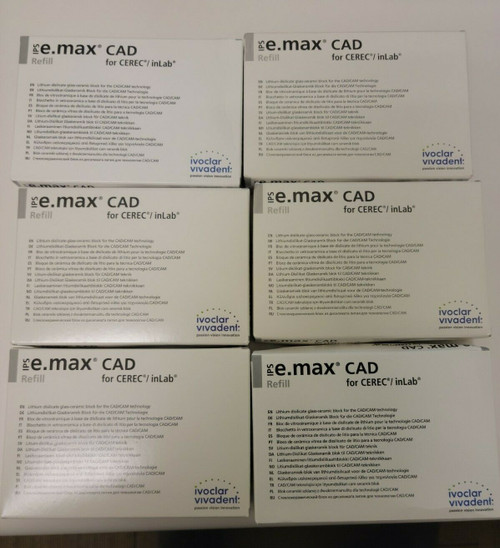 Ips Cerec Cad Blocks Emax A1 A2 A3 Brand New Sealed C14 Lt 6 Packs