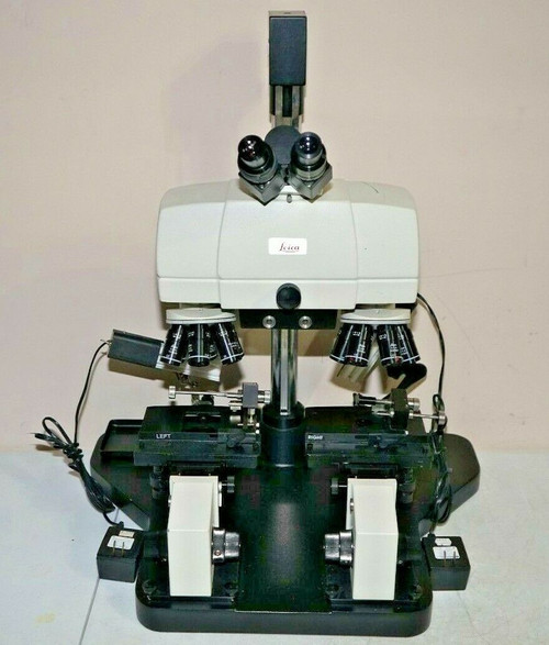 ^ Reichert Leica Forensic Csi Lab Bullet Comparison Microscope K2700 #C287