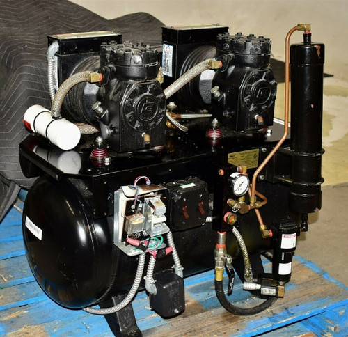 Matrx Amd-4 Dental Air Compressor Unit 220V Oiled 75 Decibels 2 Motors