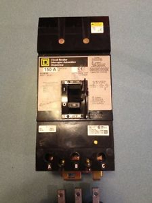 Square D KH36150 3 Pole 150 Amp Circuit Breaker  Used