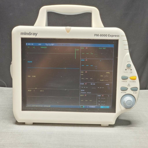 Mindray Pm-8000 - Spo2, Ecg, Nibp, Temp, Microstream Co2 - Biomed Tested