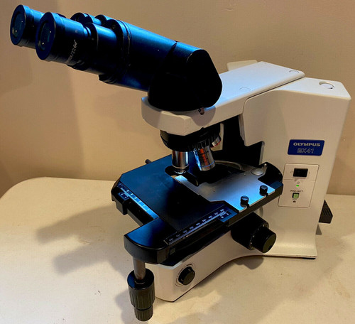 Olympus Microscope Bx41 With 10X, 4X, 40X, 100X