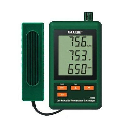 Extech Sd800 Co2 Humidity Temperature Datalogger Records Directly To Sd Memory