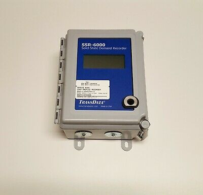 Transdata Ssr-6000 Interval Data Demand Recorder & Pulse Totalizer / Manager