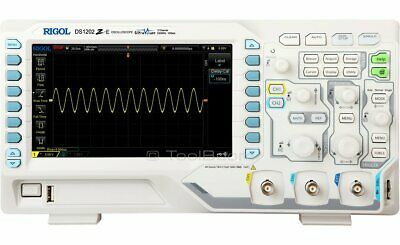 Rigol Ds1202Z-E Digital Oscilloscope 2 Channels 200 Mhz 1 Gsa/S 24 Mb 7 Lcd Lan